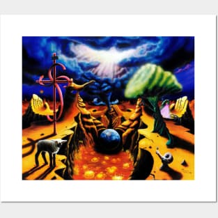 Trippy Hippie Psychedelic Spirit Angel Apocalyptic Surrealism Landscape Posters and Art